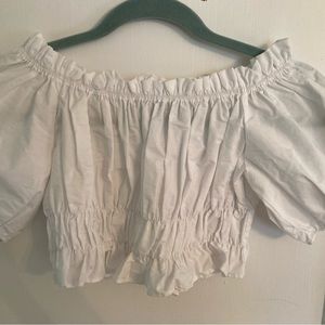 Zara white off the shoulder top